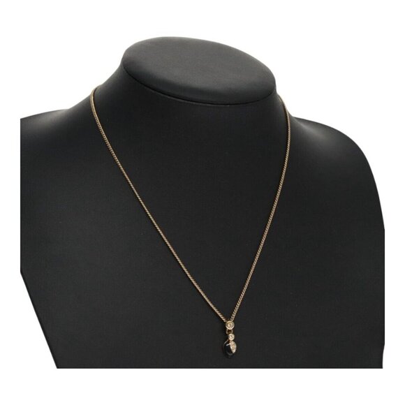 Christian Dior Necklace metal Gold Auth FF4133 - Picture 1 of 12
